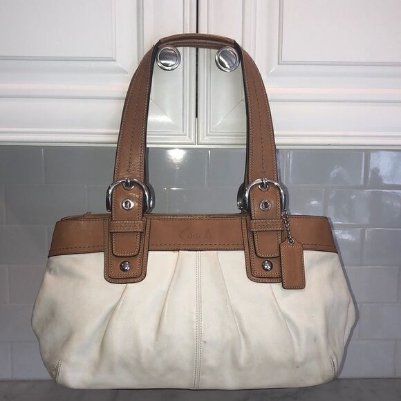 Coach Soho Leather Pleated XL Business Tote Bag - Picture 1 of 13